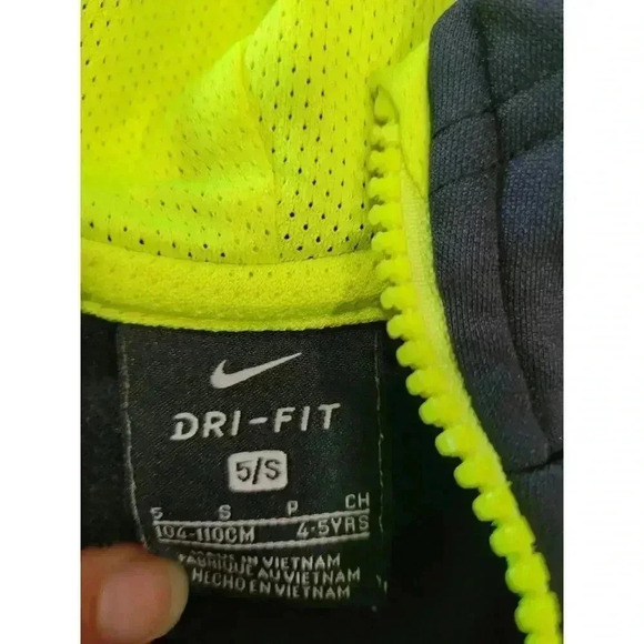 Nike Youth Quarter Zip Hoodie Just Do It Black size 5‎ #2 - Picture 4 of 4